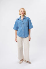 Kireina | Beth Shirt | Mid Blue