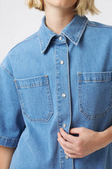 Kireina | Beth Shirt | Mid Blue