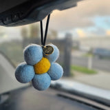 Red Hill Candle Co | Felt Flower Air Freshener | Champagne & Pomegranate