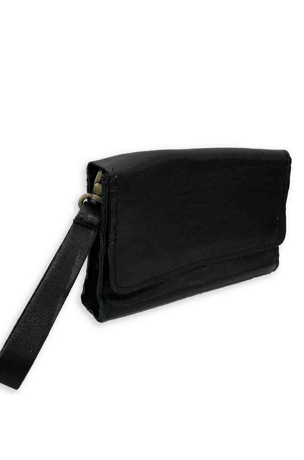 Importante | Borsellino Leather Wallet - Clutch Bag | Black