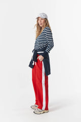 Cloth + Paper + Scissors | The Show Stopper Stripe Tee | White/Parisian Navy