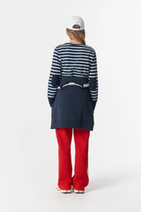 Cloth + Paper + Scissors | The Show Stopper Stripe Tee | White/Parisian Navy
