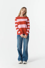 Cloth + Paper + Scissors | Sierra Stripe Knit | Flamboyant