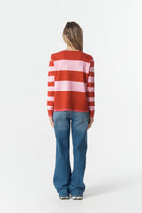 Cloth + Paper + Scissors | Sierra Stripe Knit | Flamboyant