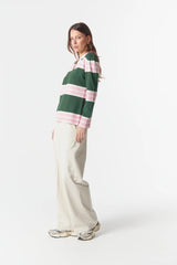 Cloth + Paper + Scissors | Sun Chaser Polo Knit | Rainforest