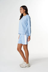 Cloth + Paper + Scissors | My Fave Cross Sweater | Skyway Blue