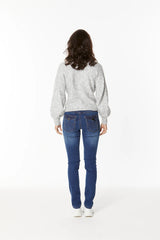 New London Jeans | Chelsea Jean | Denim with Grey Stitching