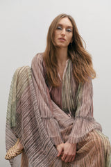 MAEVARII | Crystalline Maxi Skirt | Shimmering Dawn Light