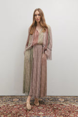 MAEVARII | Crystalline Maxi Skirt | Shimmering Dawn Light