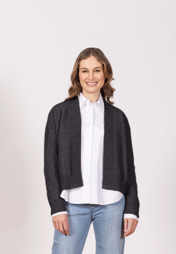 NOBLE WILDE | Bailey Cardigan | Charcoal