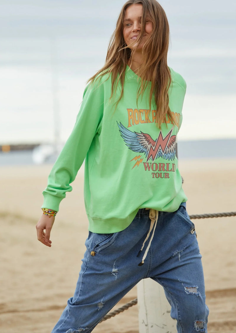 Hammill & Co | VINTAGE ROCK AND ROLL SWEAT | GREEN