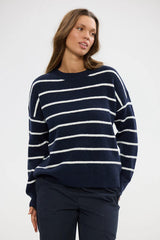 Holiday | Overboard Knit | Navy Multi Stripe