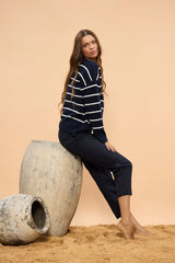 Holiday | Overboard Knit | Navy Multi Stripe