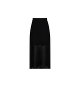 Mos Mosh | Hopi Plain Knit Skirt | Black