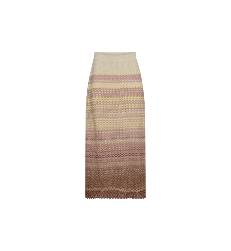Mos Mosh | Hopi Plain Knit Skirt | Powder Pink
