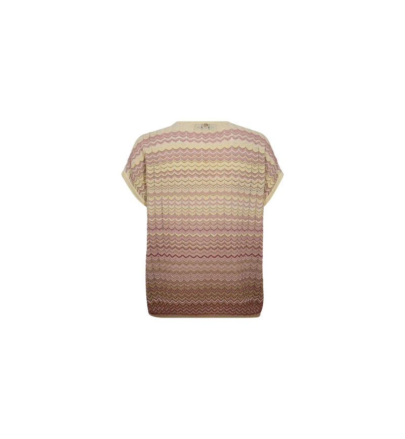 Mos Mosh | Shani Plain V-neck Knit | Powder Pink