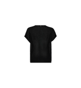 Mos Mosh | Shani Plain V-neck Knit | Black