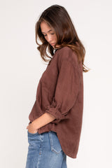 HUT / Cinnamon Boyfriend Linen Shirt - HUT Collective