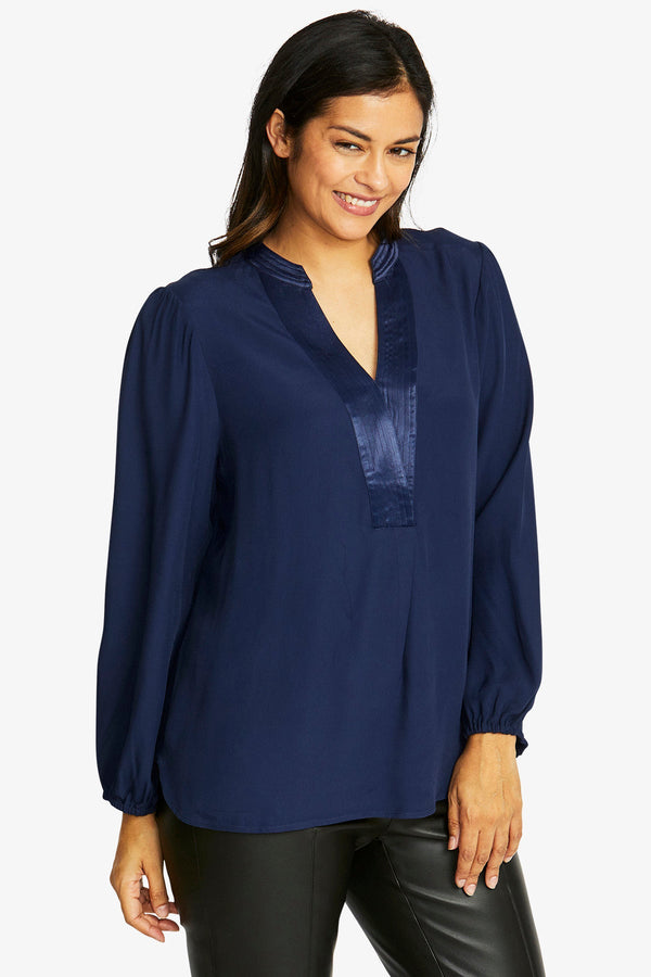 Ping Pong | Nickie Long Sleeve Top | Navy