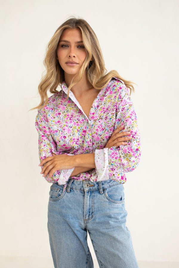 HUT / Afternoon Tea Boyfriend Linen Shirt