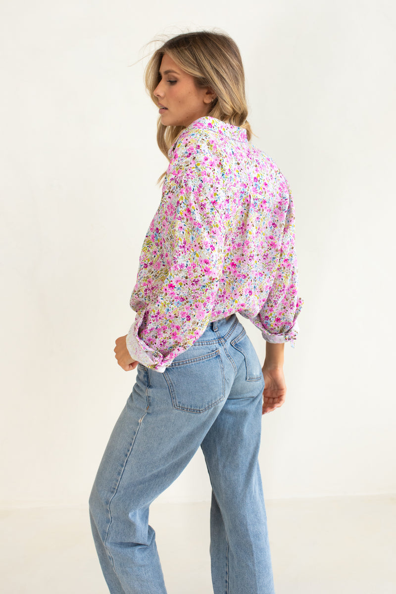 HUT / Afternoon Tea Boyfriend Linen Shirt