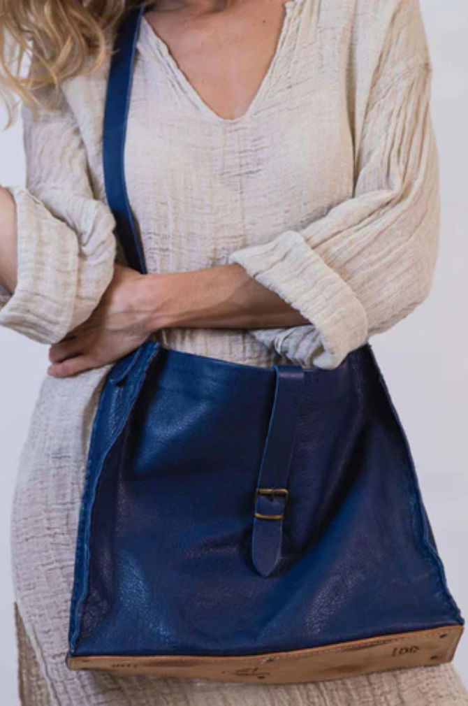 Importante | Isarella Leather Bag | Blue