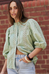Kireina | Isabella Shirt | Grape Green