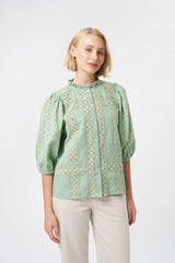 Kireina | Isabella Shirt | Grape Green