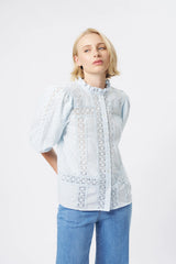Kireina | Isabella Shirt | Powder Blue