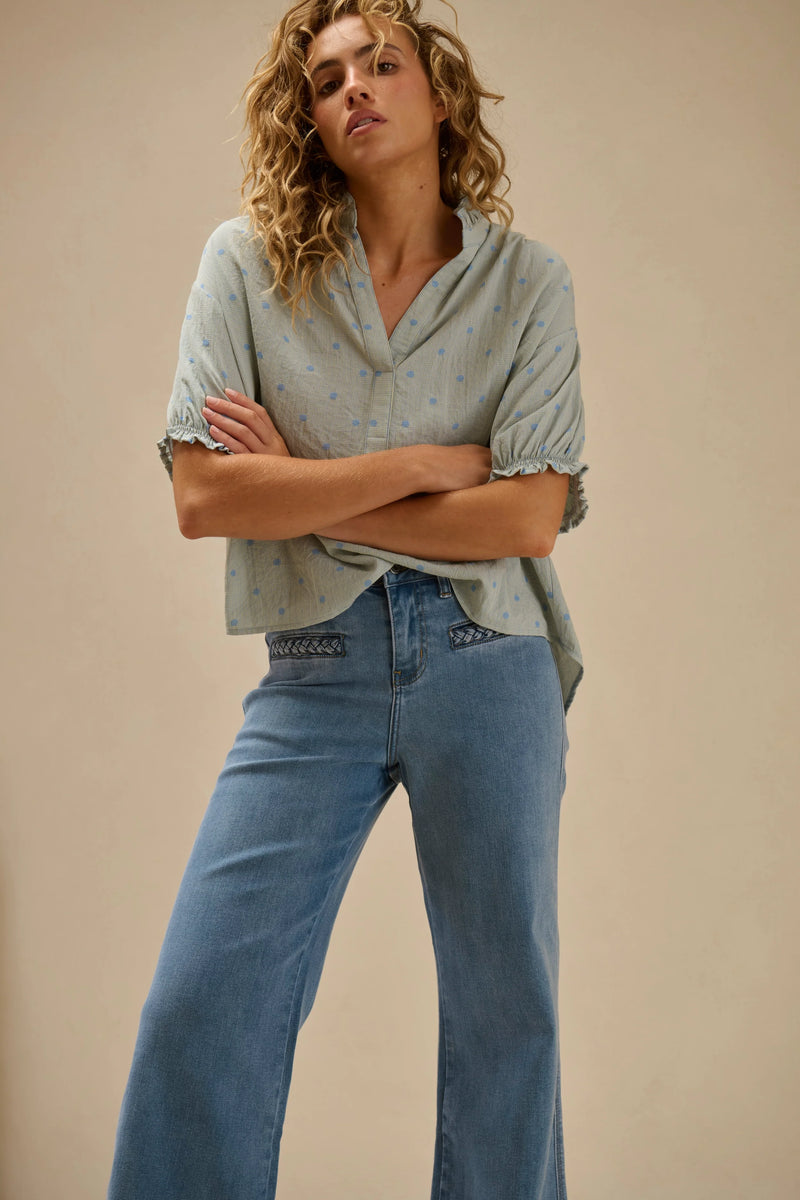 Kireina | Freya Jean | Plait Pocket - 70s Blue