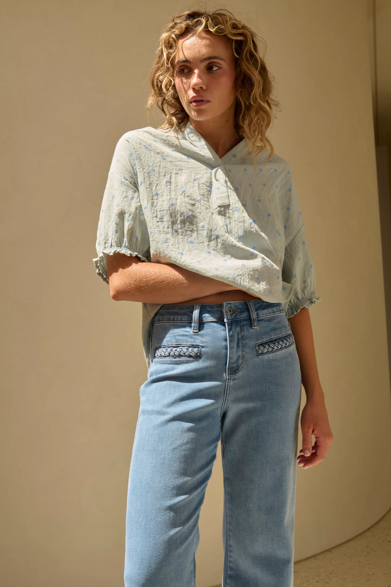 Kireina | Freya Jean | Plait Pocket - 70s Blue