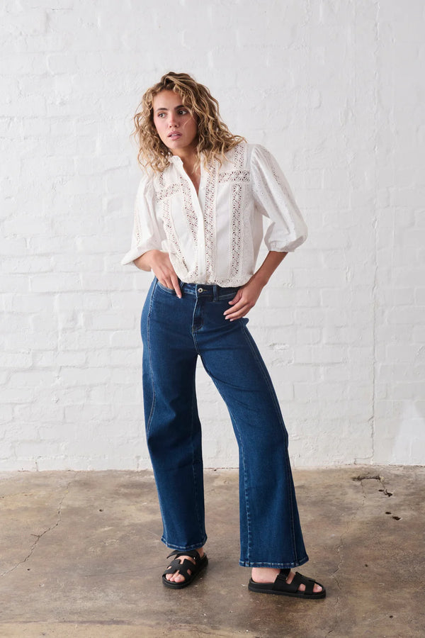 Kireina | Palazzo Jean | Mid Washed Blue