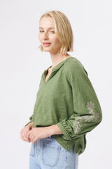 Kireina | Kimberley Top | Moss Green