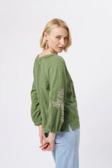 Kireina | Kimberley Top | Moss Green