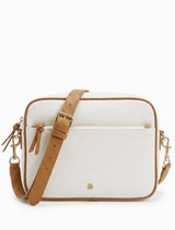 Zjoosh | Leah Cross Body Bag | White Tan