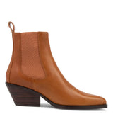 Mollini | Rage Cognac Dark Tan Leather Chelsea Boots