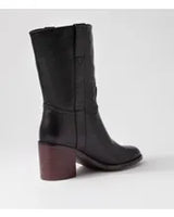 Mollini | Chelsi Black Leather Calf Boots