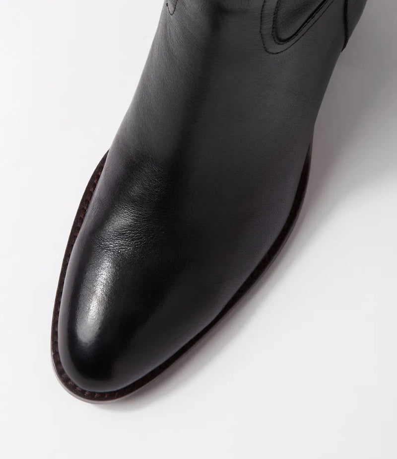 Mollini | Chelsi Black Leather Calf Boots