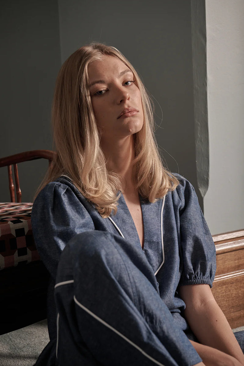 Kireina | Madison Top | Denim Blue