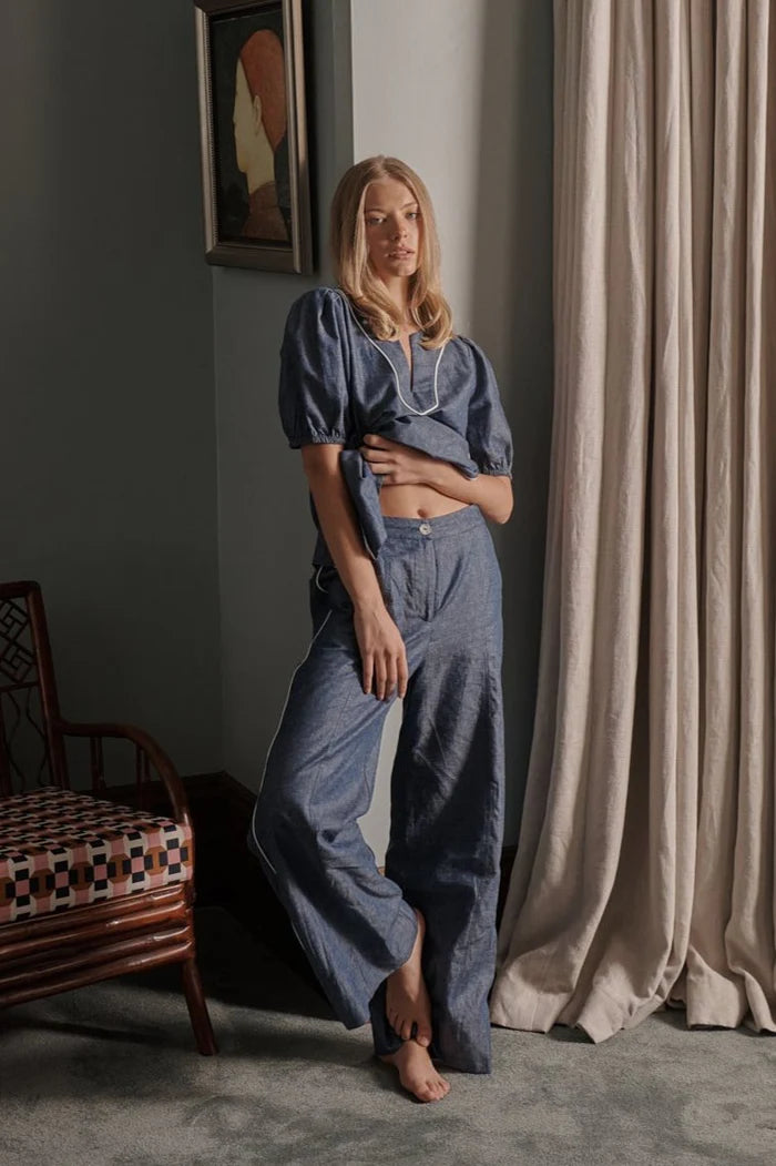 Kireina | Madison Top | Denim Blue