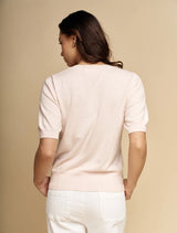 Zjoosh | Melissa Cotton Cashmere Knit | Pink
