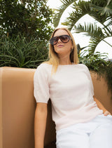 Zjoosh | Melissa Cotton Cashmere Knit | Pink