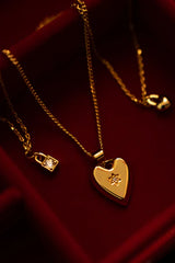 Liberte | Penny Locket Necklace | Gold
