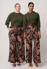 OnceWas  | Roselle Cotton Cashmere Knit Top | Winter Moss