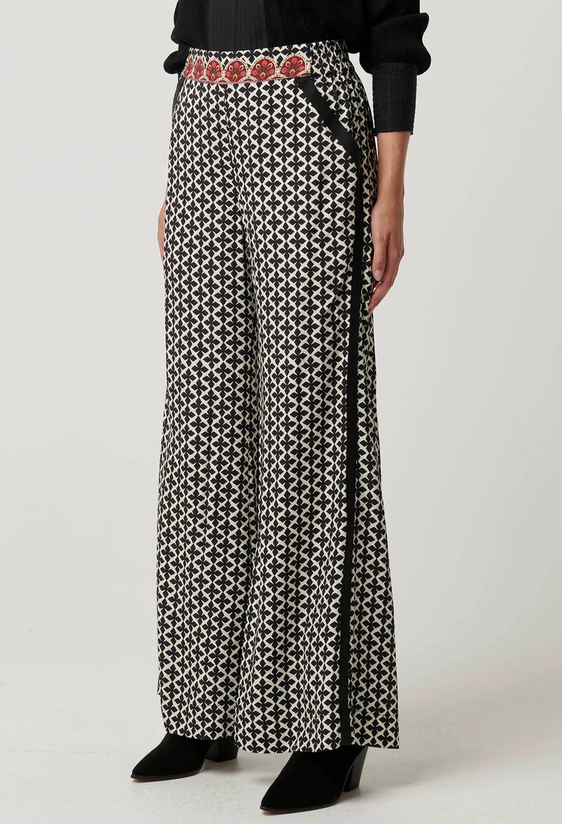 OnceWas | Willow Viscose Dobby Pant | Country Tapestry