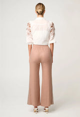 OnceWas | Zara Linen Viscose Pant | Dune