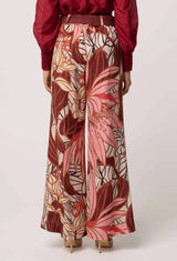 OnceWas | Adele Linen Viscose Belted Printed Pant | Cathedral Botanic