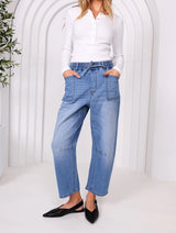 Monaco Jeans | Leo Barrel Jeans | Blue