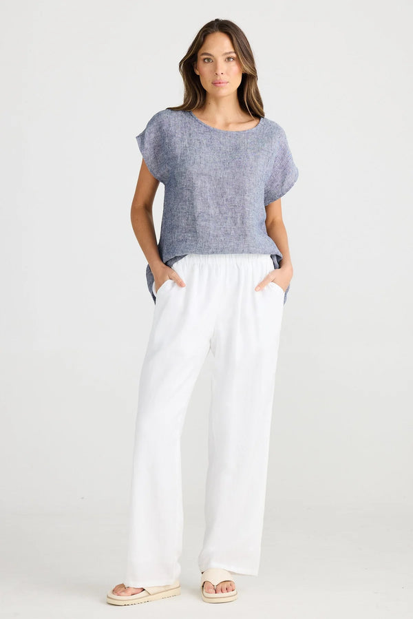 The Shanty | Souk Pant | White Linen Blend
