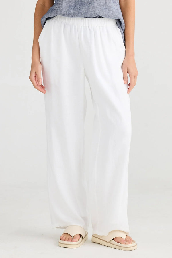 The Shanty | Souk Pant | White Linen Blend